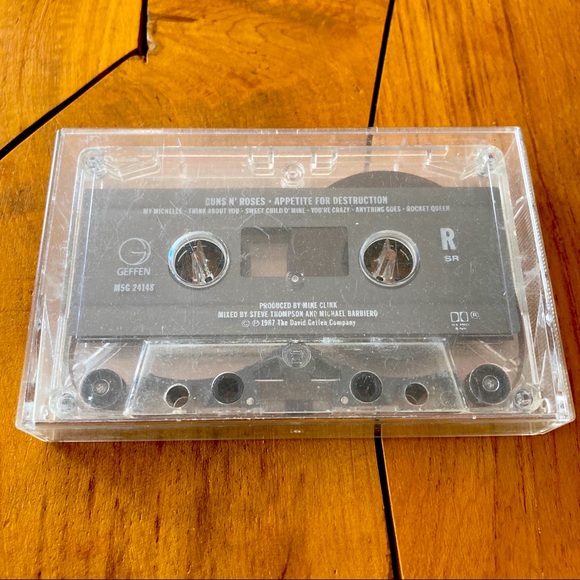 MTV Other - 1987 Guns N’ Roses Appetite For Destruction Cassette Tape Album 80s Vintage